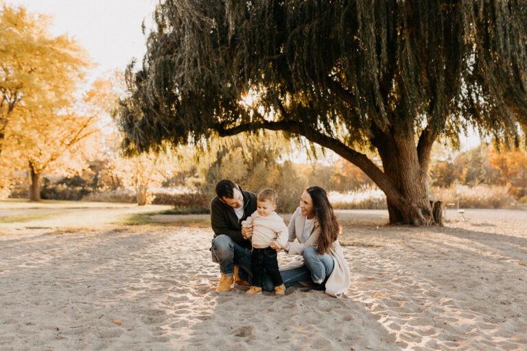 A Fall Family Session on the Beach